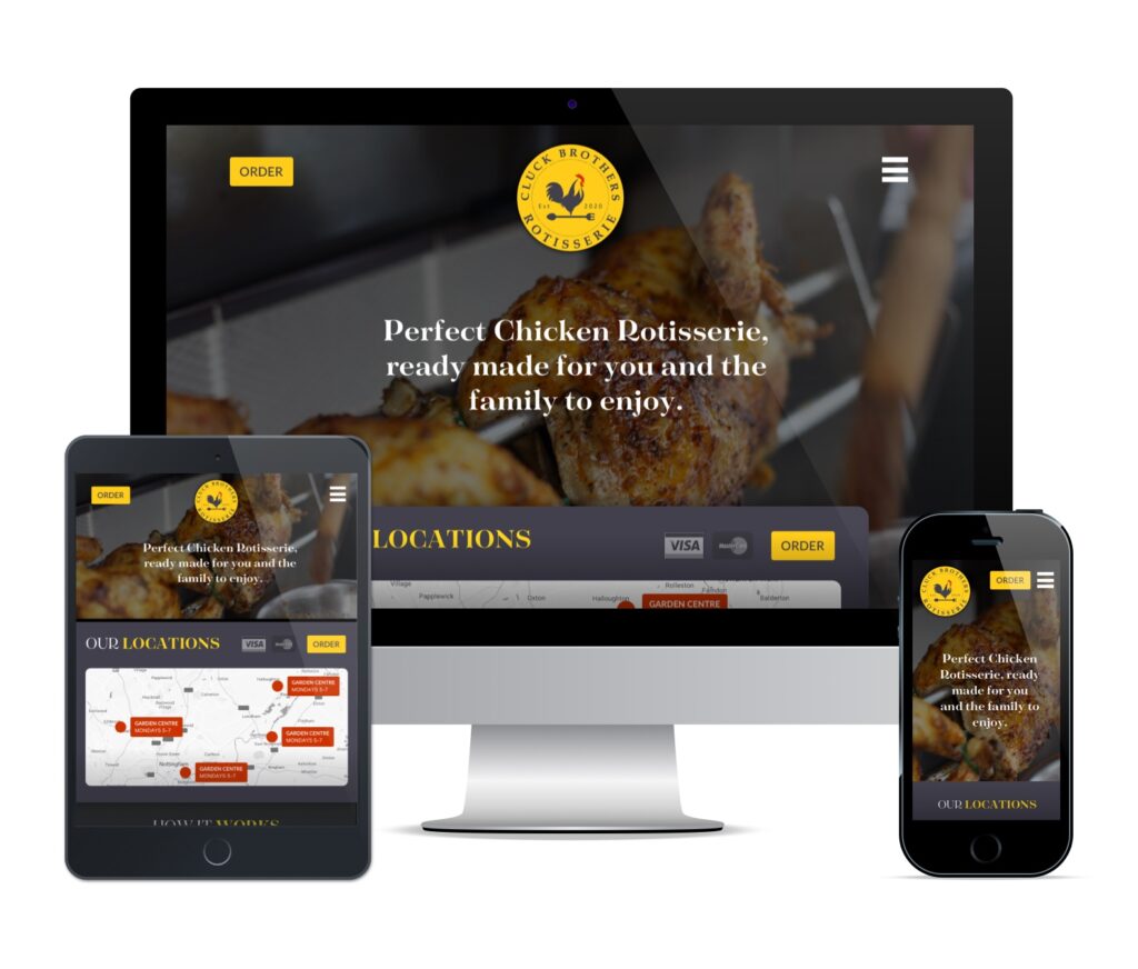 Cluck Brothers, Nottingham web design